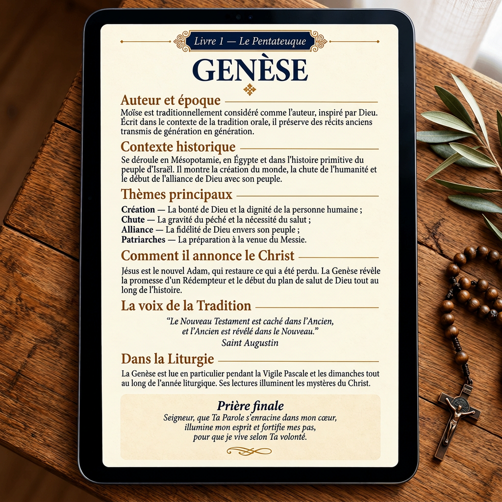Exemple d’une page intérieure consacrée à la Genèse